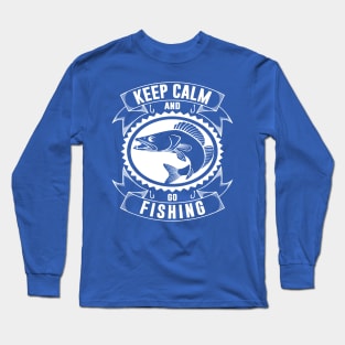 keep calm go fishing 3 Long Sleeve T-Shirt